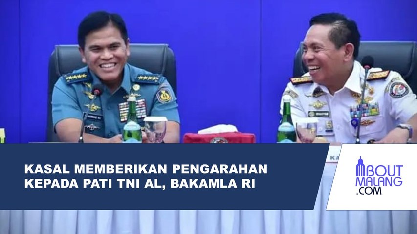 KASAL MEMBERIKAN PENGARAHAN KEPADA PATI TNI AL NON-STRUKTURAL WILAYAH JAKARTA DI BAKAMLA RI