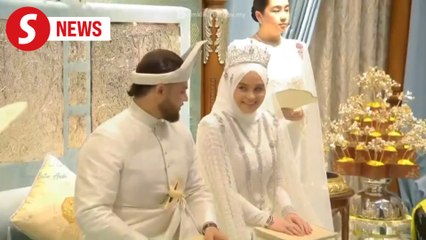 Tengku Afzan, FD Idzham's wedding reception held in full traditional splendour