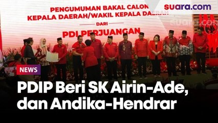 Megawati Beri SK Airin-Ade di Banten dan Andika Perkasa-Hendrar Prihadi di Jateng