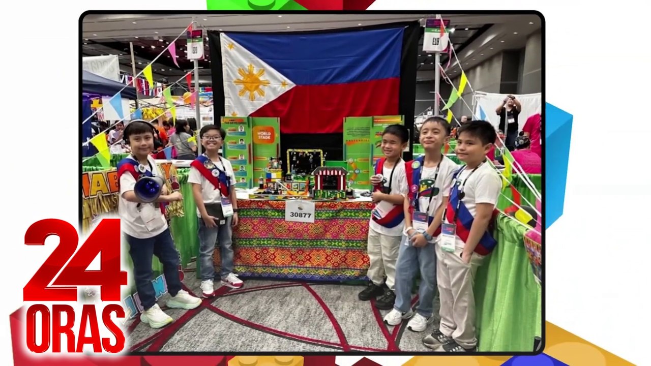 Phl Robotics Team na binubuo ng edad 6-10, nanalo ng Team Model Award sa int'l contest | 24 Oras