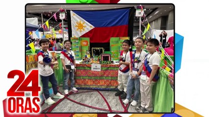 Phl Robotics Team na binubuo ng edad 6-10, nanalo ng Team Model Award sa int'l contest | 24 Oras