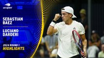 Sebastian Baez vs. Luciano Darderi (6-4, 6-7 (3), 6-0, 7-6 (4)) | US Open 2024 | Primera ronda
