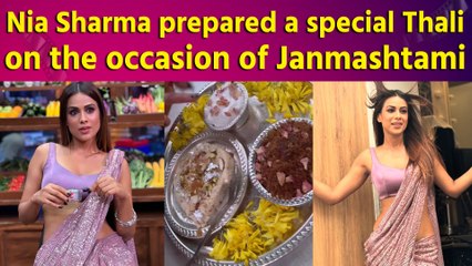 Nia Sharma made a special Thali on Janmashtami and shared it with her fans