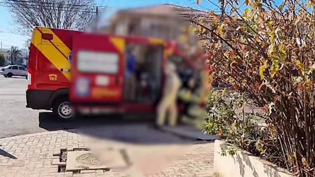 Motociclista tem suspeita de fratura na mão após acidente de trânsito no Maria Luiza