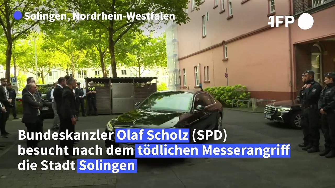 Scholz nach tödlichem Messerangriff in Solingen