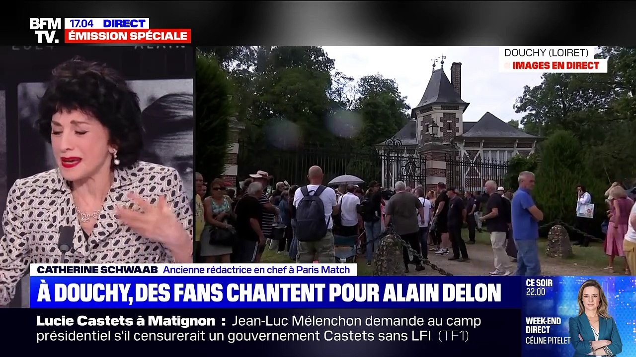 Alain Delon : L'hommage des fans à Douchy critiqué en direct sur BFMTV