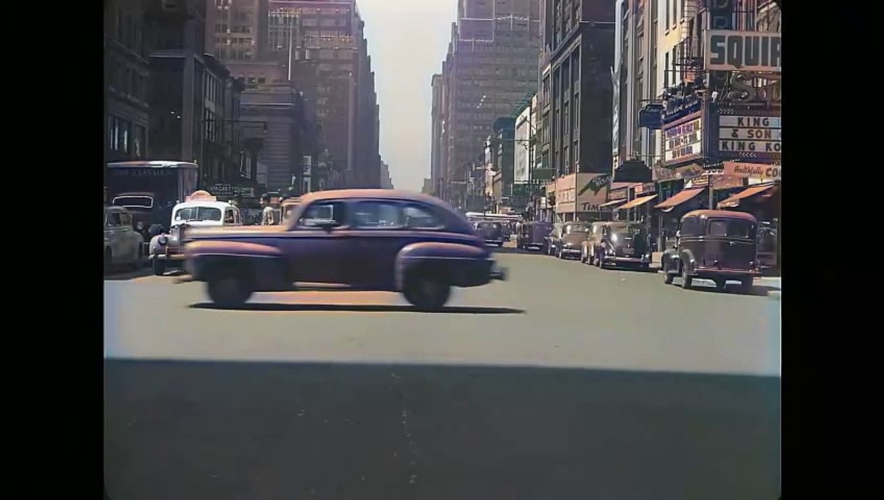 Así era New York en 1945,  una ciudad vibrante