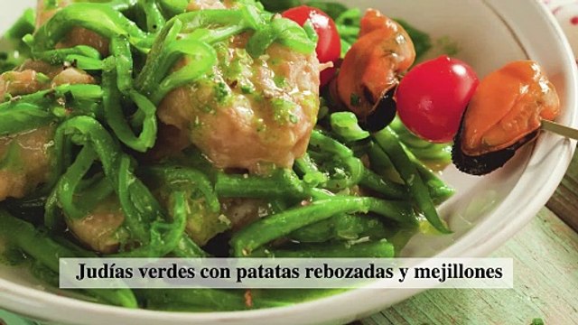 Judías con patatas y mejillones