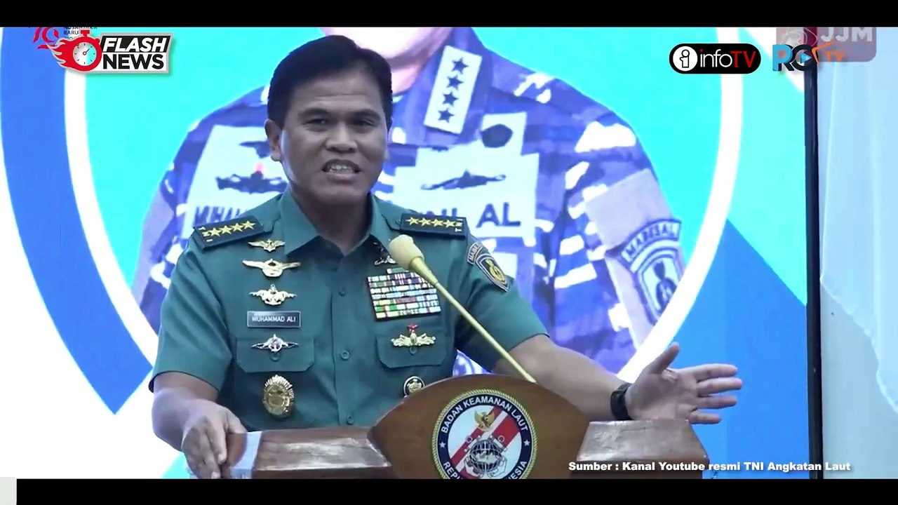 KASAL BERI PENGARAHAN KEPADA PATI TNI AL NON STRUKTURAL WILAYAH JAKARTA DI BAKAMLA RI