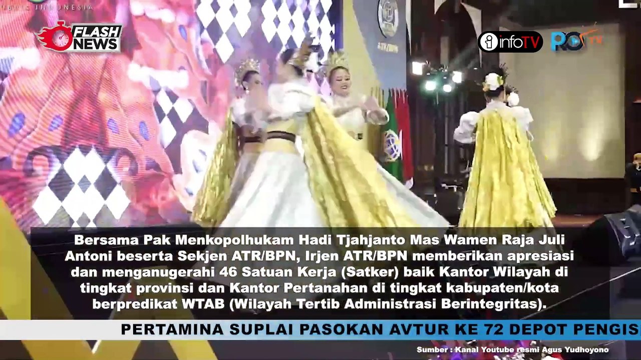 MENTERI AHY BERIKAN PENGHARGAAN PADA 46 SATUAN KERJA BERPREDIKAT WILAYAH TERTIB ADMINISTRASI BERINTEGRITAS