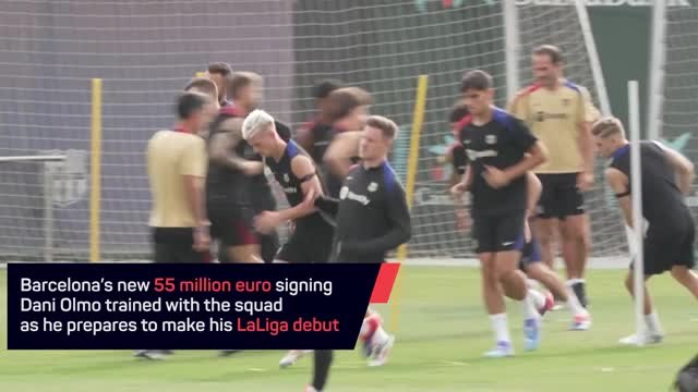 Olmo trains ahead of LaLiga debut