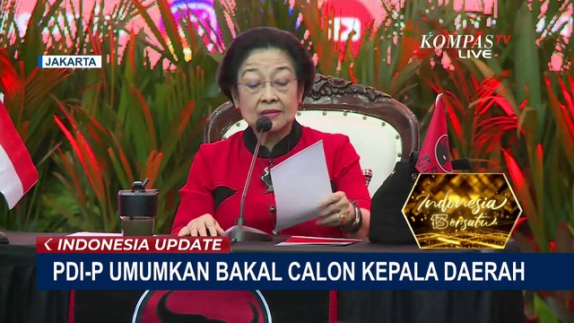 Sampaikan Pidato di Pengumuman Bakal Calon Kepala Daerah PDIP, Megawati: Satu Visi Penting