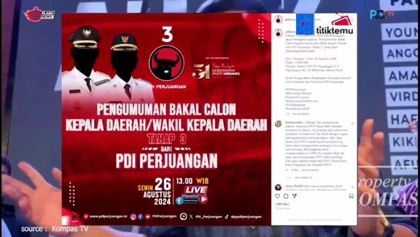 PDIP Umumkan Pasangan Cagub-cawagub. Ada Anies Atau Ahok?