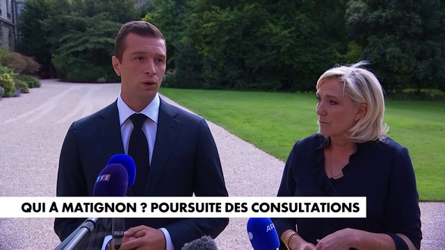 Jordan Bardella : «Nous avons indiqué que nous étions en faveur d'un vote d'une motion de censure à l'égard d'un probable gouvernement du Nouveau Front populaire»