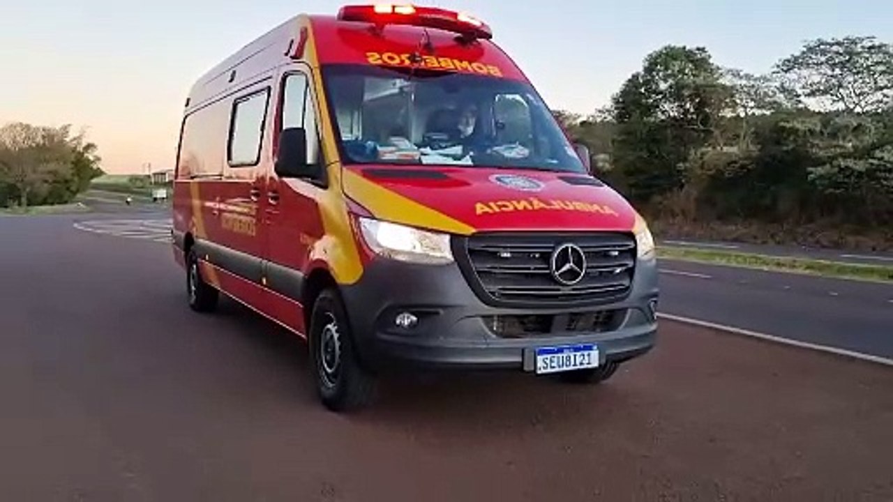 Motociclista sofre ferimentos graves após acidente de trânsito na BR-163, em Cascavel