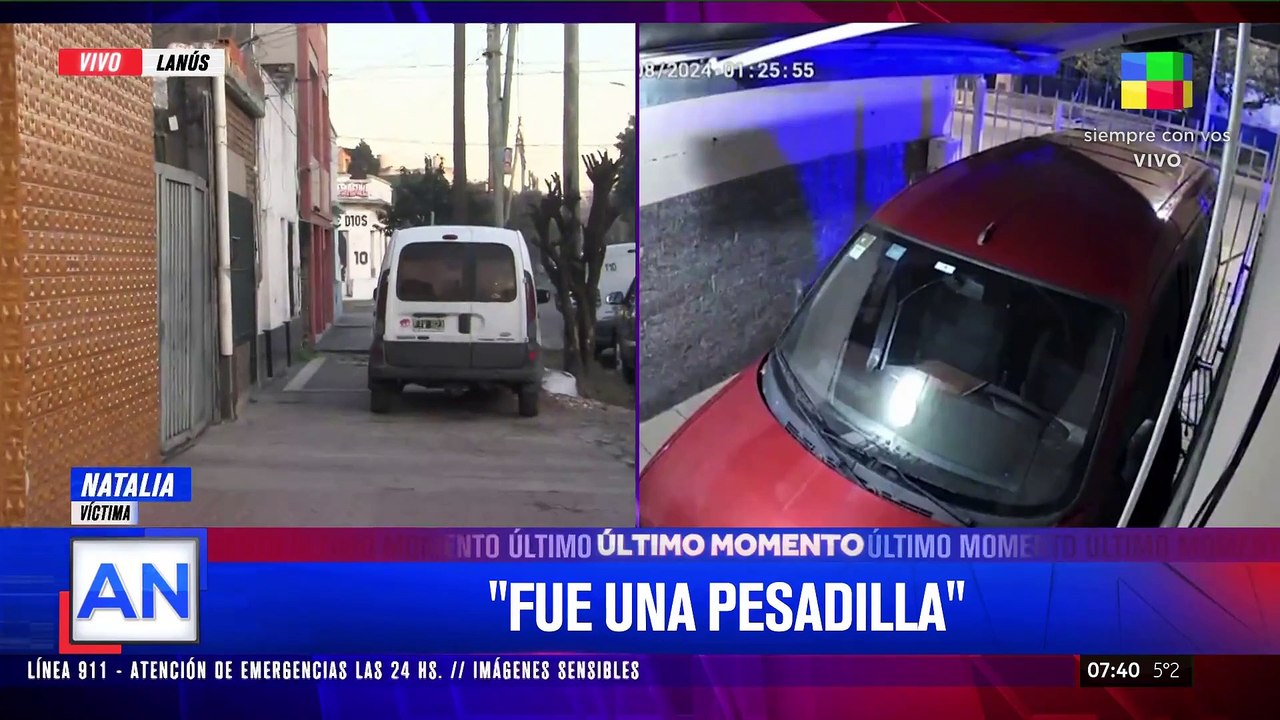 Persecución  y tiros en Lanús: habló Natalia, víctima de la violenta entradera