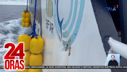 BRP Datu Sanday, tuloy ang paglalayag kahit nasira ang ilang bahagi dahil sa bangga at water cannon ng CCG | 24 Oras