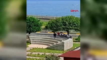 Bıçak Tanıtım Parkı'na 'balyozlu saldırı' kamerada