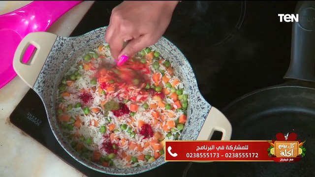 طريقة عمل أرز مبهر ودجاج تكا وسلطة الفتوش مع الشيف فيفيان | كل يوم أكلة