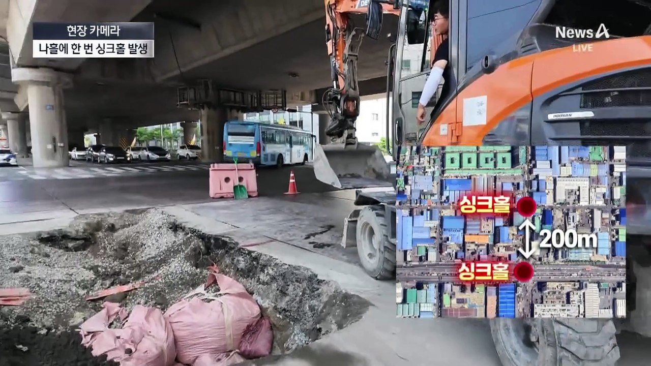 [현장 카메라]10km마다 3개…전국 곳곳 싱크홀