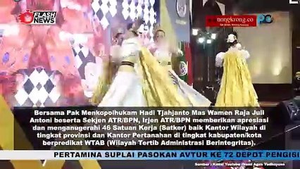 Menteri AHY Beri Penghargaan