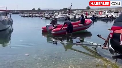 Kano ile denizde kaybolan 2 genç için denizden ve havadan seferberlik