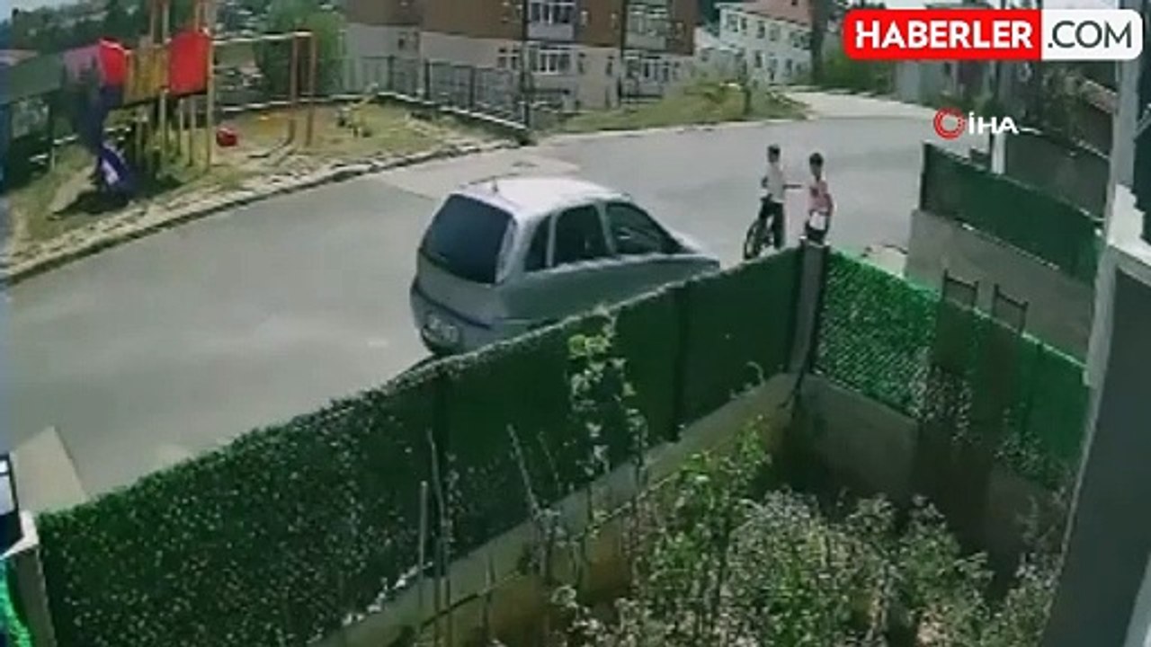 Bolu'da dehşet anları kamerada: Çocuğuyla kavga eden 12 yaşındaki arkadaşını otomobille ezdi