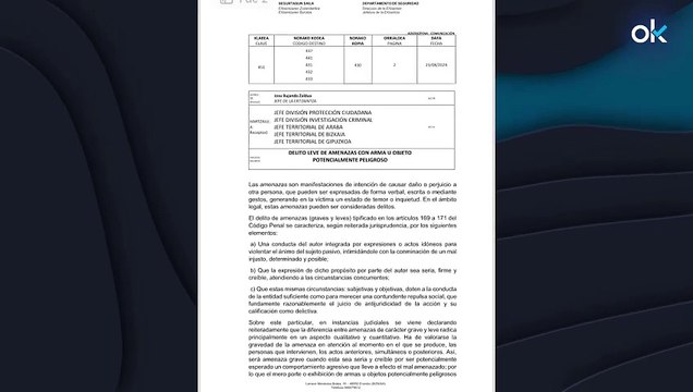 Nueva orden de la Ertzaintza: los criminales podrán amenazar con armas blancas sin ser detenidos