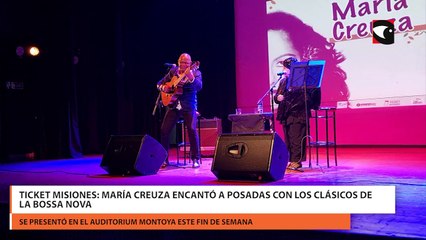 Ticket Misiones: María Creuza encantó a Posadas con los clásicos de la bossa nova