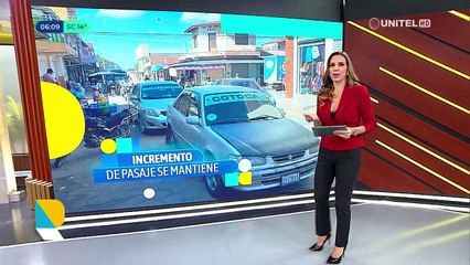 Este lunes, transporte sigue cobrando Bs 7 en ruta Santa Cruz de la Sierra y Cotoca