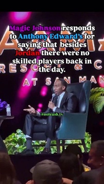 Magic Johnson didn't hold back while responding to Anthony Edwards saying Michael Jordan was the only one with skill back in the day