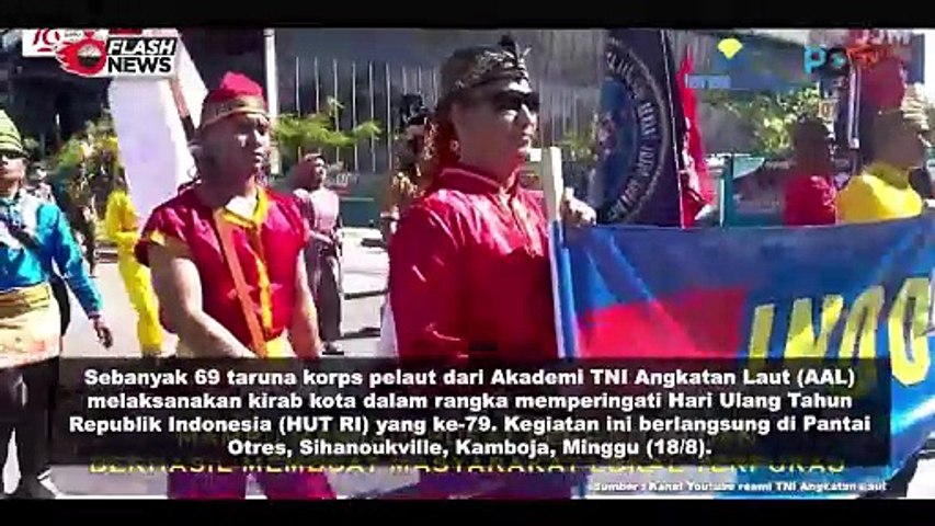 Taruna AAL KJK 2024 Gelar Kirab Kota di Kamboja