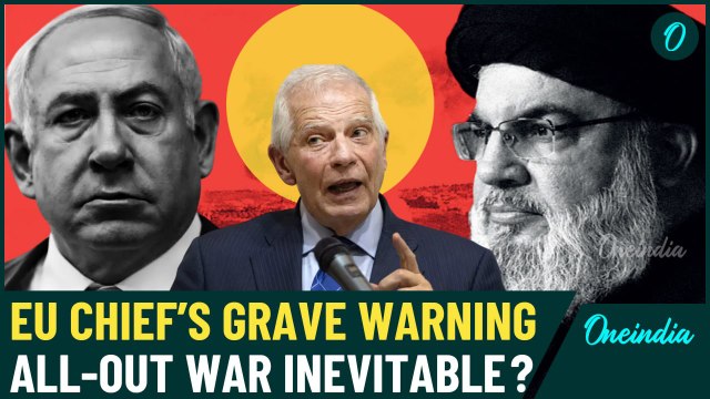 European Union Warns of Full-Blown War in the Middle East After Hezbollah's Biggest Attack on Israel
