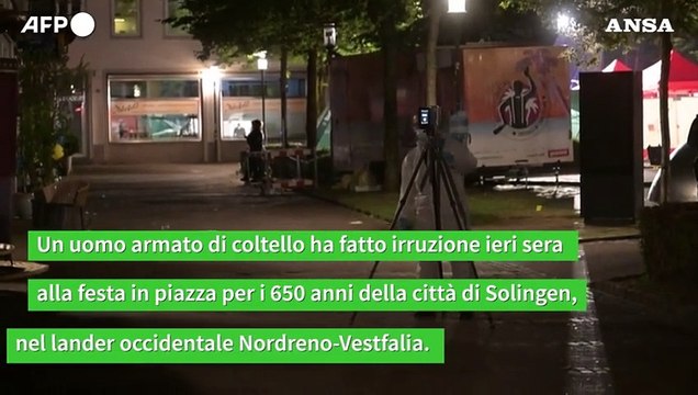 Attentato in Germania, 3 morti a Solingen. In fuga l'aggressore