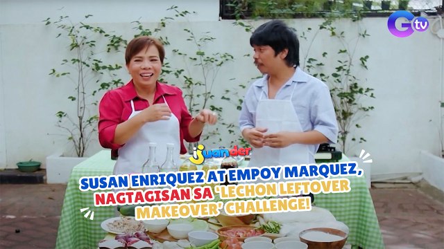 Susan Enriquez at Empoy Marquez, nagtagisan sa ‘Lechon Leftover Makeover’ challenge! | I Juander