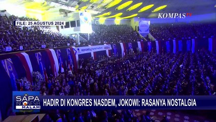 Momen Kongres III Partai Nasdem, Presiden Sebut Nostalgia hingga Paloh Petik Pelajaran dari Jokowi