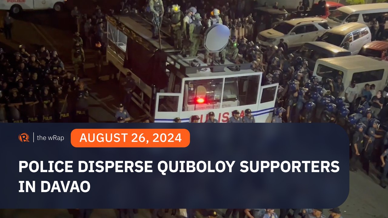 Police disperse pro-Apollo Quiboloy protesters in Davao