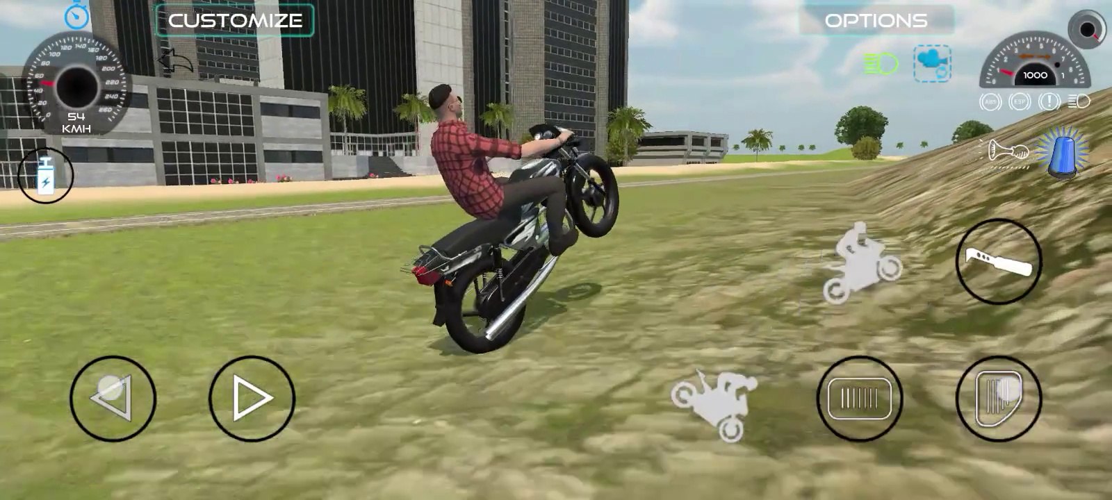 Indian vehicles simulator 3 d|Perform more than 10 wheelies on bikes ,drive favourite sports car and famous cars fortuner, Scorpio etc..