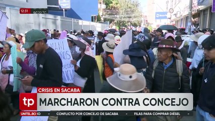 Conflicto en el Concejo de Sacaba moviliza a varios sectores en el municipio