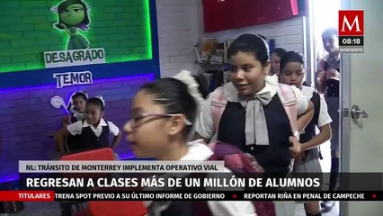 Implementan operativo vial por regreso a clases en Nuevo León