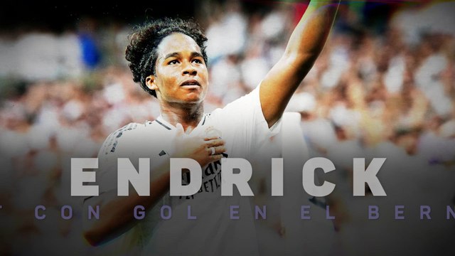 Endrick, debut con gol en el Bernabéu