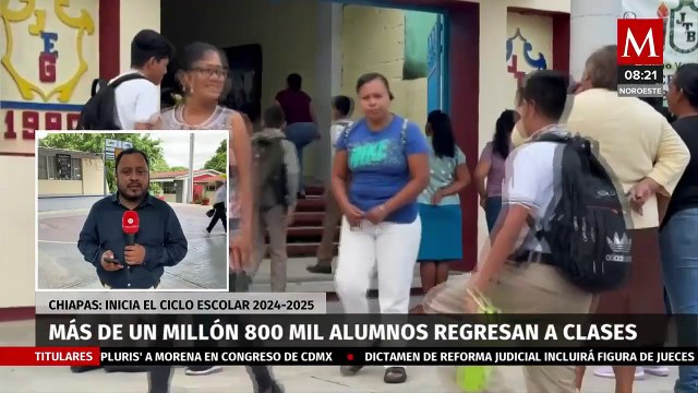 En Chiapas, más de un millón 800 mil alumnos regresan a clases