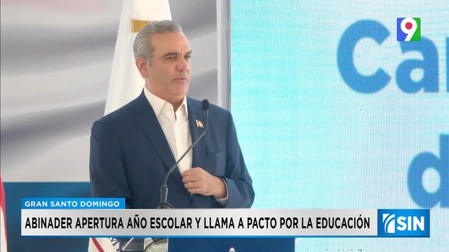 Abinader encabezó acto de inicio del Año Escolar 2024-2025 | Primera Emisión SIN