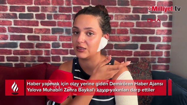 Yalova'da haber yapmak için giden DHA muhabirine saldırdılar