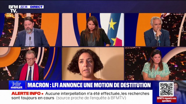 Nomination du Premier ministre: Il faudra passer par la rue (…) pour rappeler le président de la République à la raison , assure Manon Aubry (LFI)
