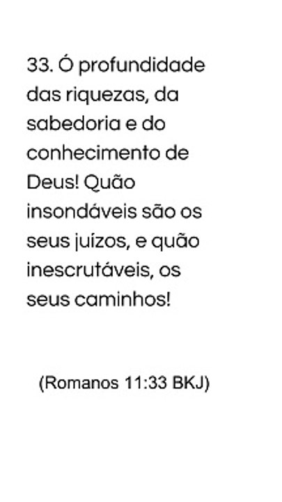 Ramanos 11:33-36