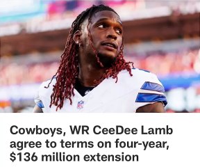 Cede lamb agrees to a contract