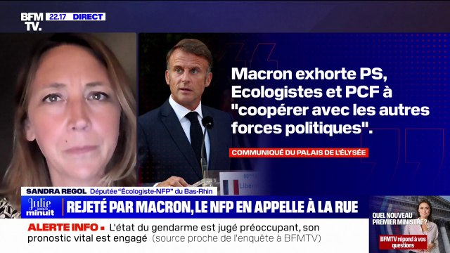 Sandra Regol (Les Écologistes-NFP): Emmanuel Macron fait comme si les Françaises et les Français n'avaient pas voté