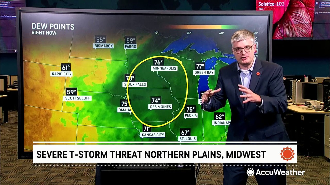 Severe storm threat poses a risk for extreme winds in the Northern Plains