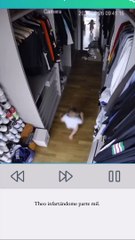 Impactante video donde la esposa de Lautaro Martínez salvó a su hijo de ser aplastado por un espejo